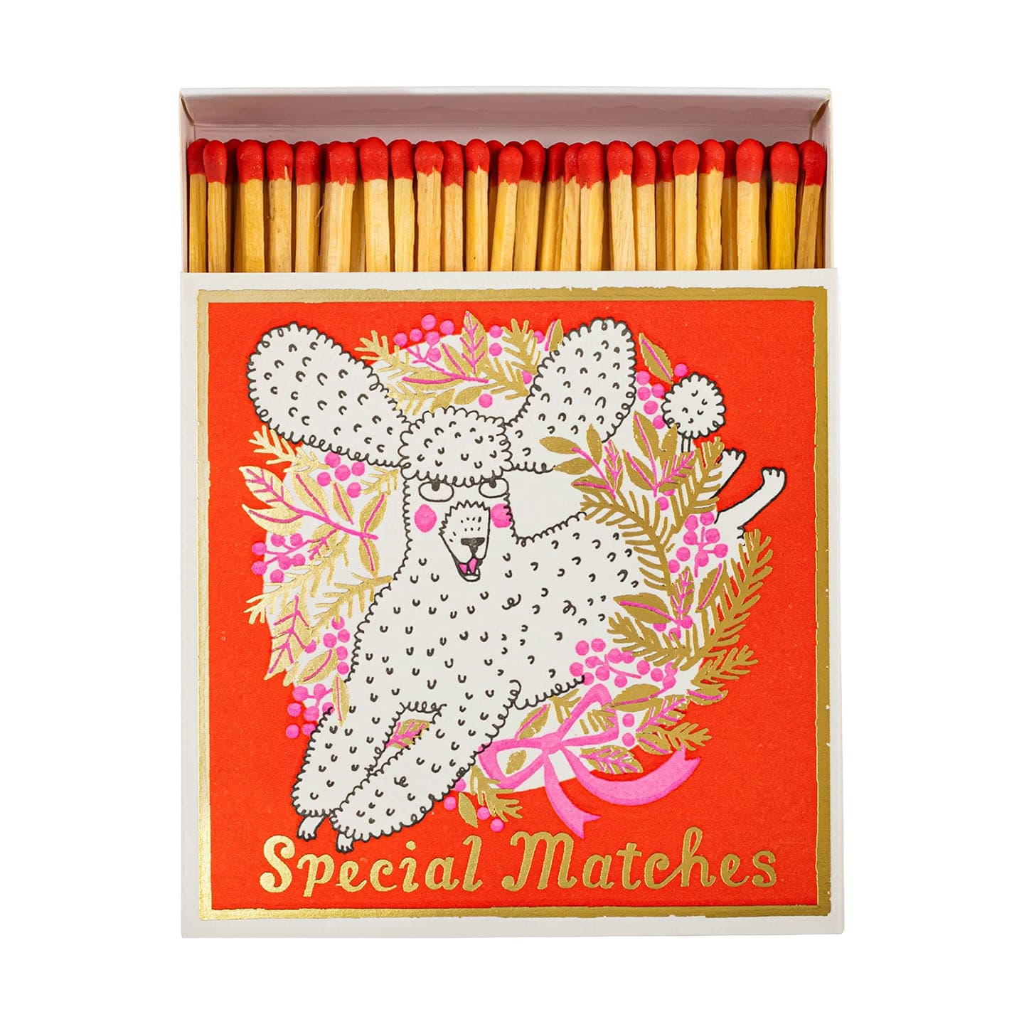 Large Matches Christmas Poodle