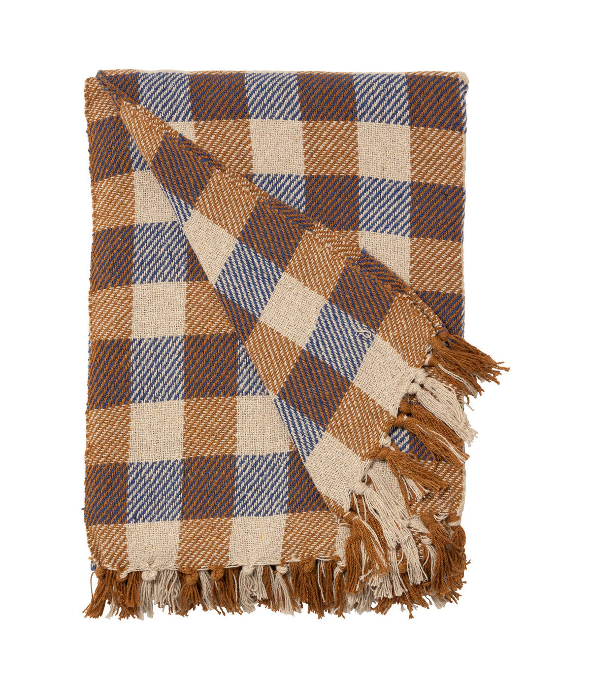 Au Maison Blanket Check Caramel / Dove Blue