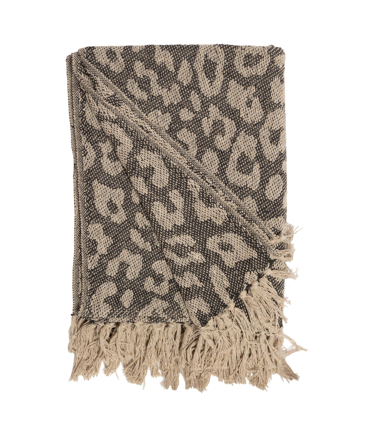 Au Maison Decke Leopard Natur / Grau