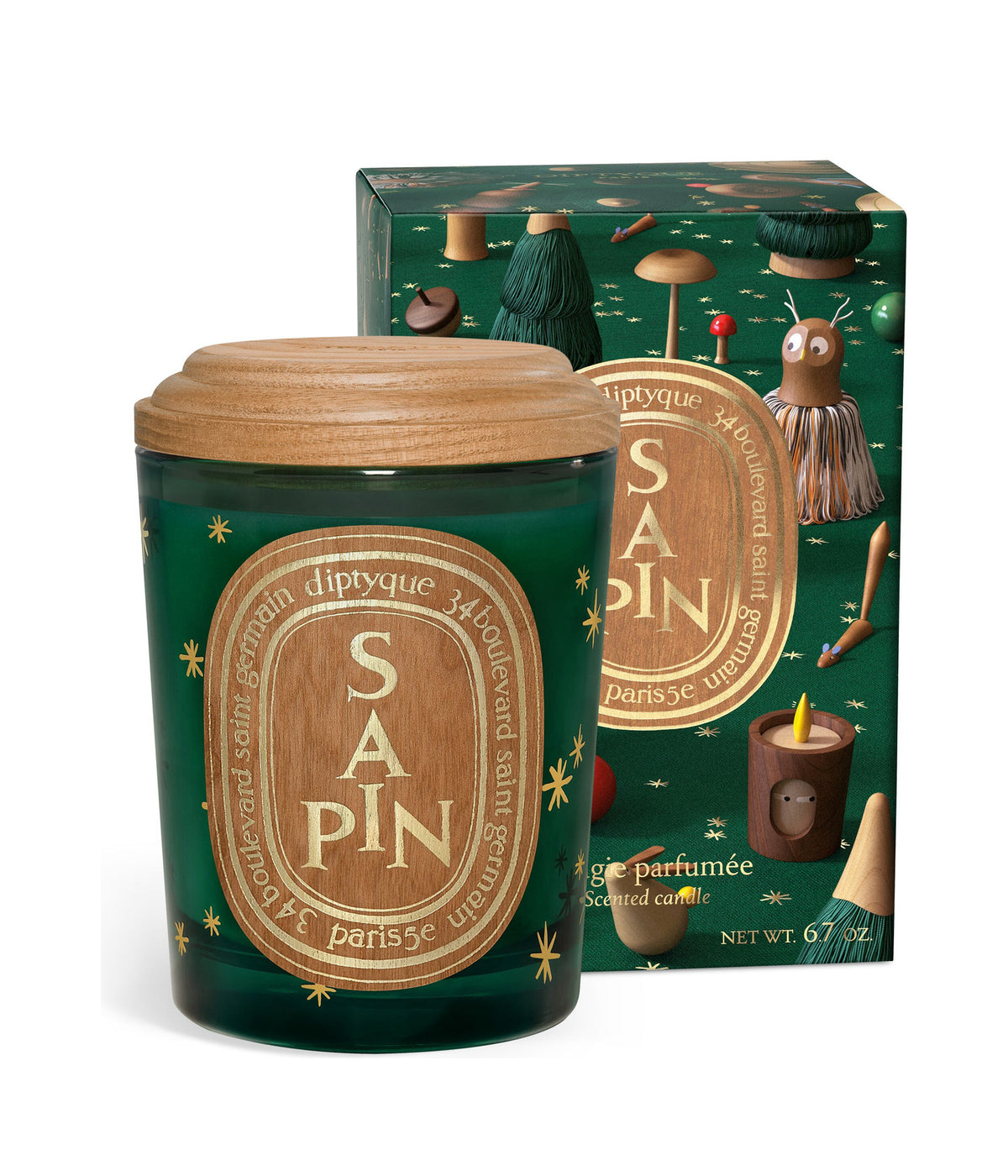 Diptyque Duftkerze Sapin Limited Edition 190 g mit Verpackung