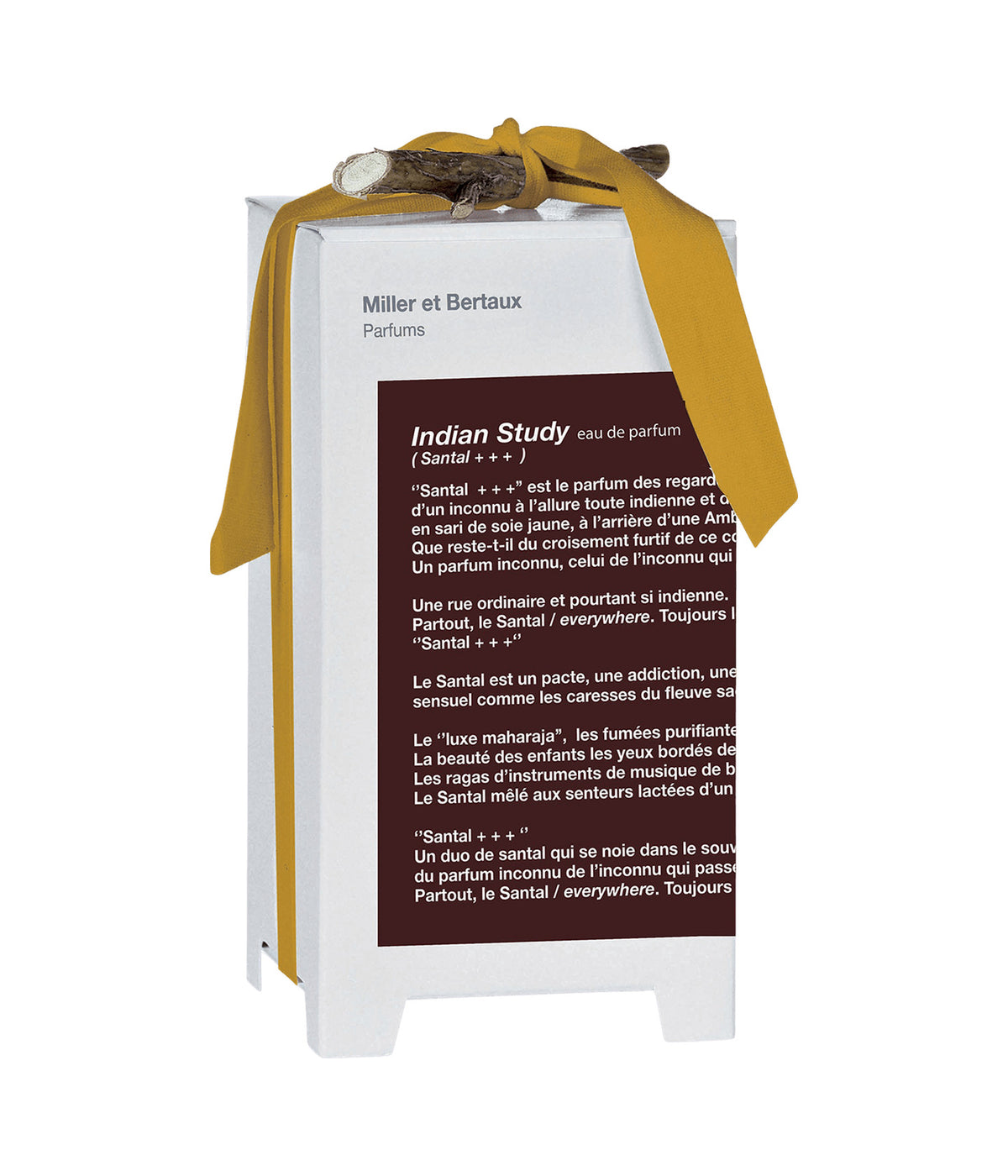 Miller et Bertaux Eau de Parfum Indian Study, Verpackung mit Schleife
