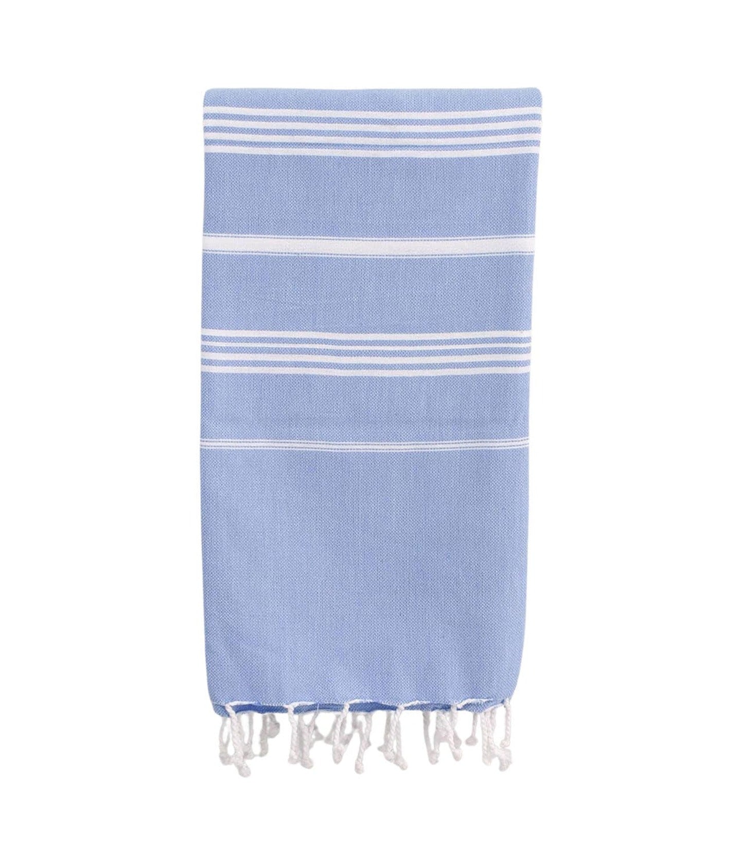 Hamamtuch Lavendelblau, Weiß