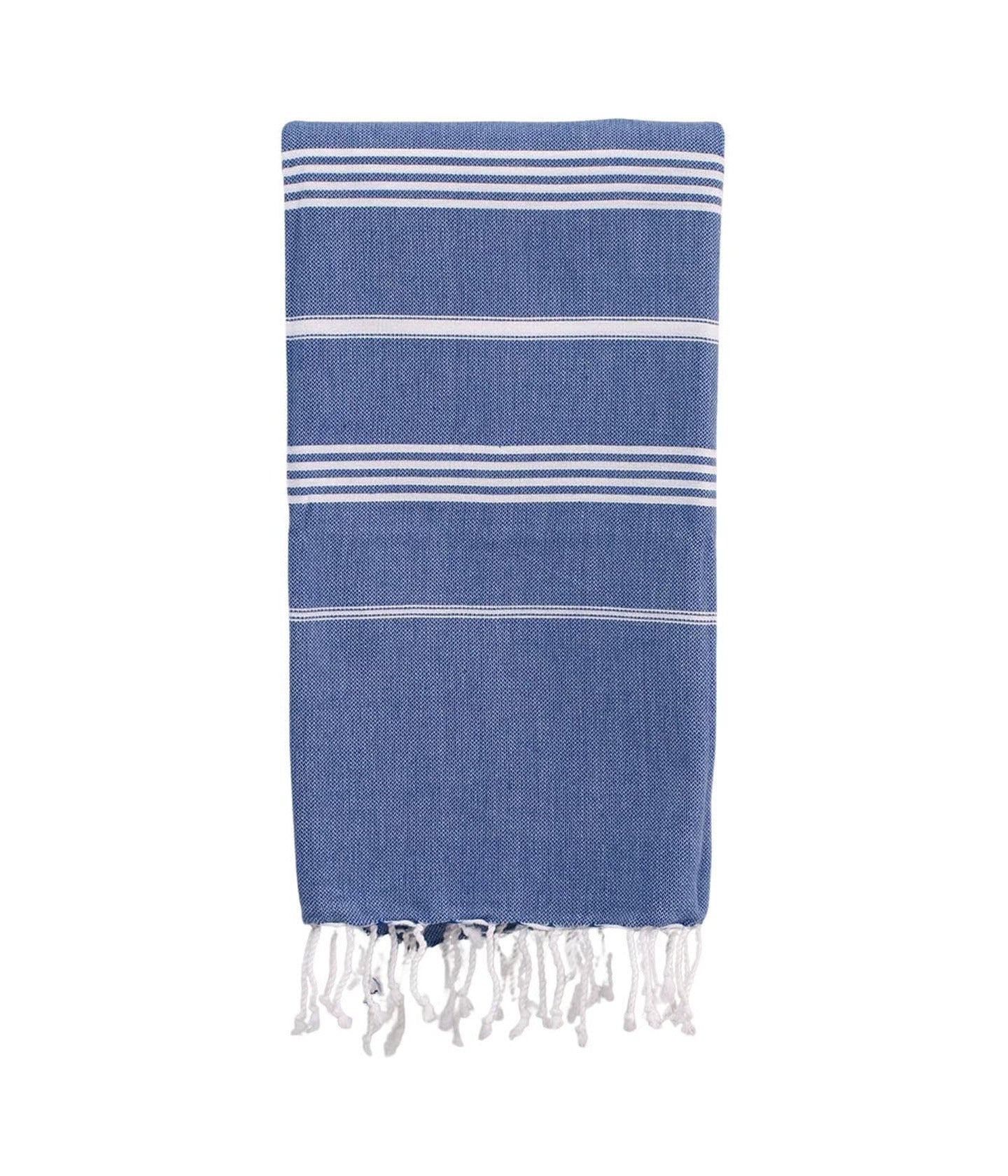 Hamamtuch Parlamentblau, Weiß