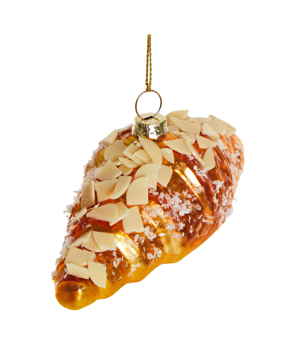 Yup in de boom Christbaumschmuck Almond Croissant, von schräg oben