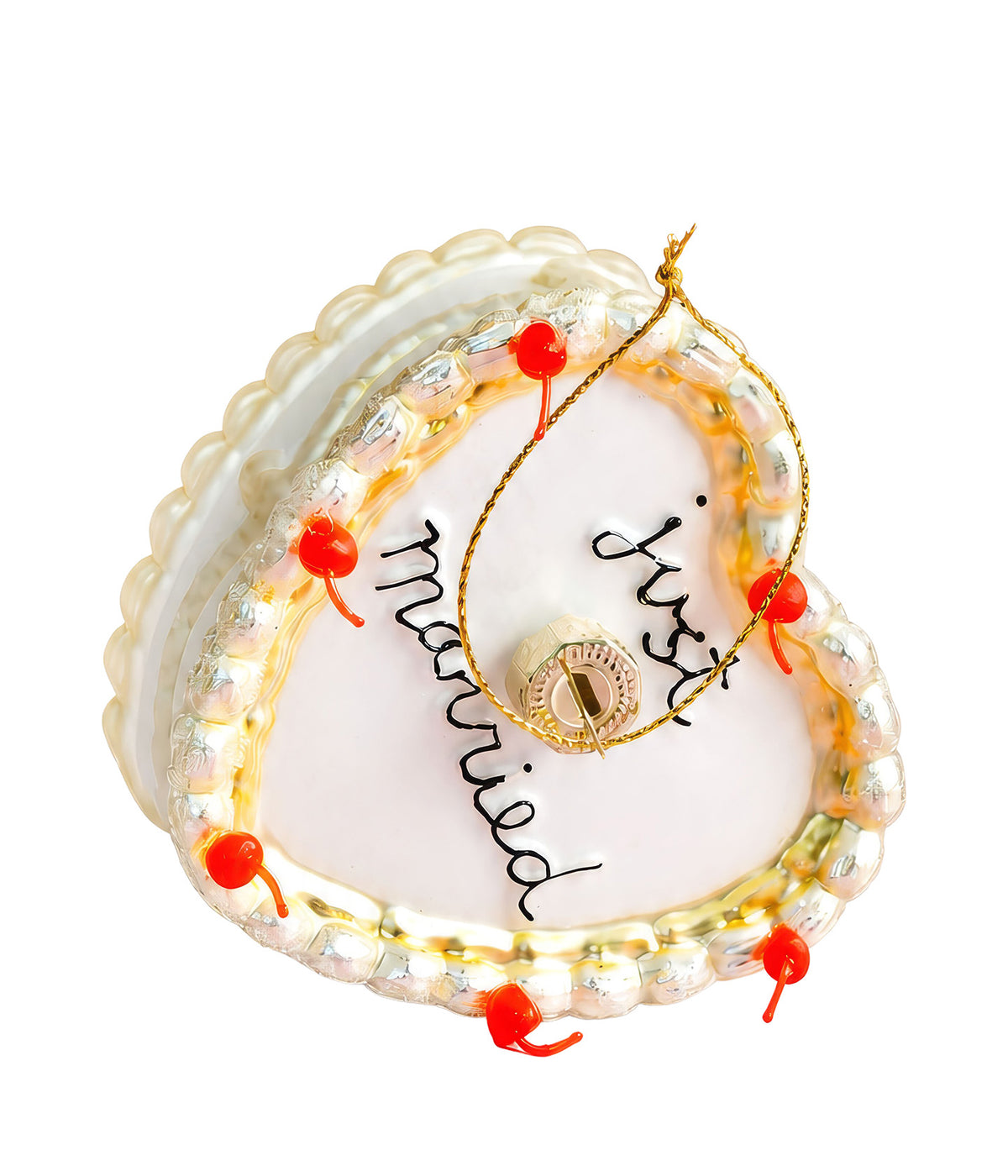 Yup in de boom Christbaumschmuck Just Married Cake