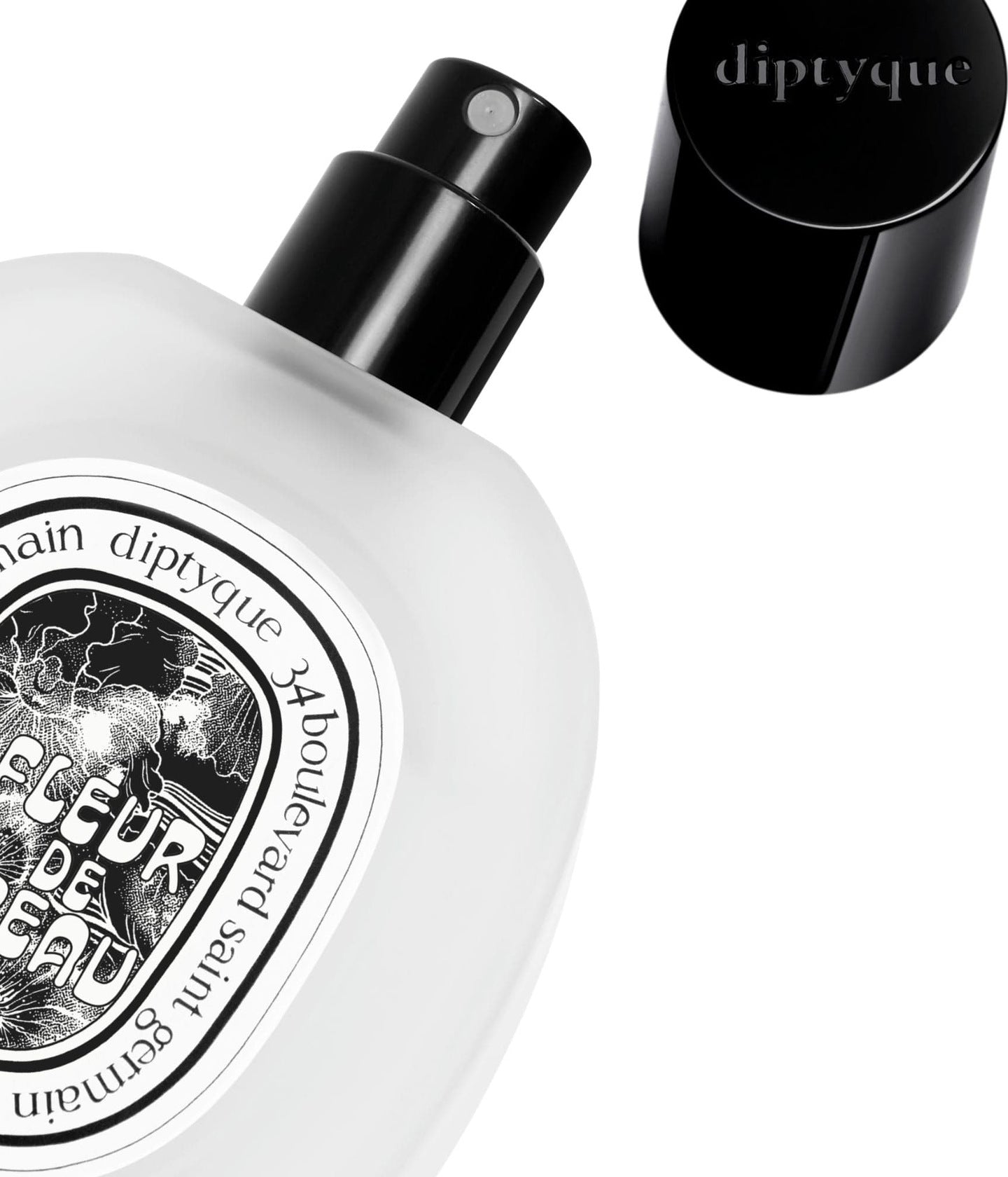 Haarparfum Fleur de Peau von Diptyque mit abgenommener Kappe