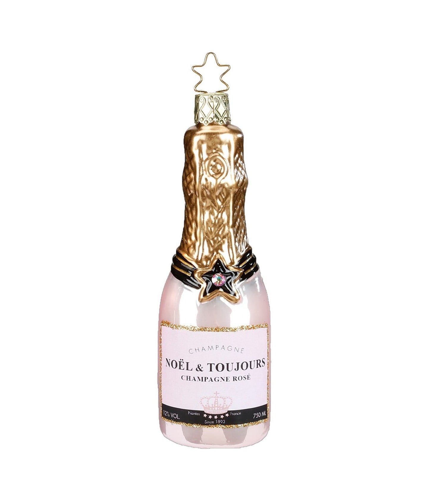 Champagne Rosé Baumschmuck