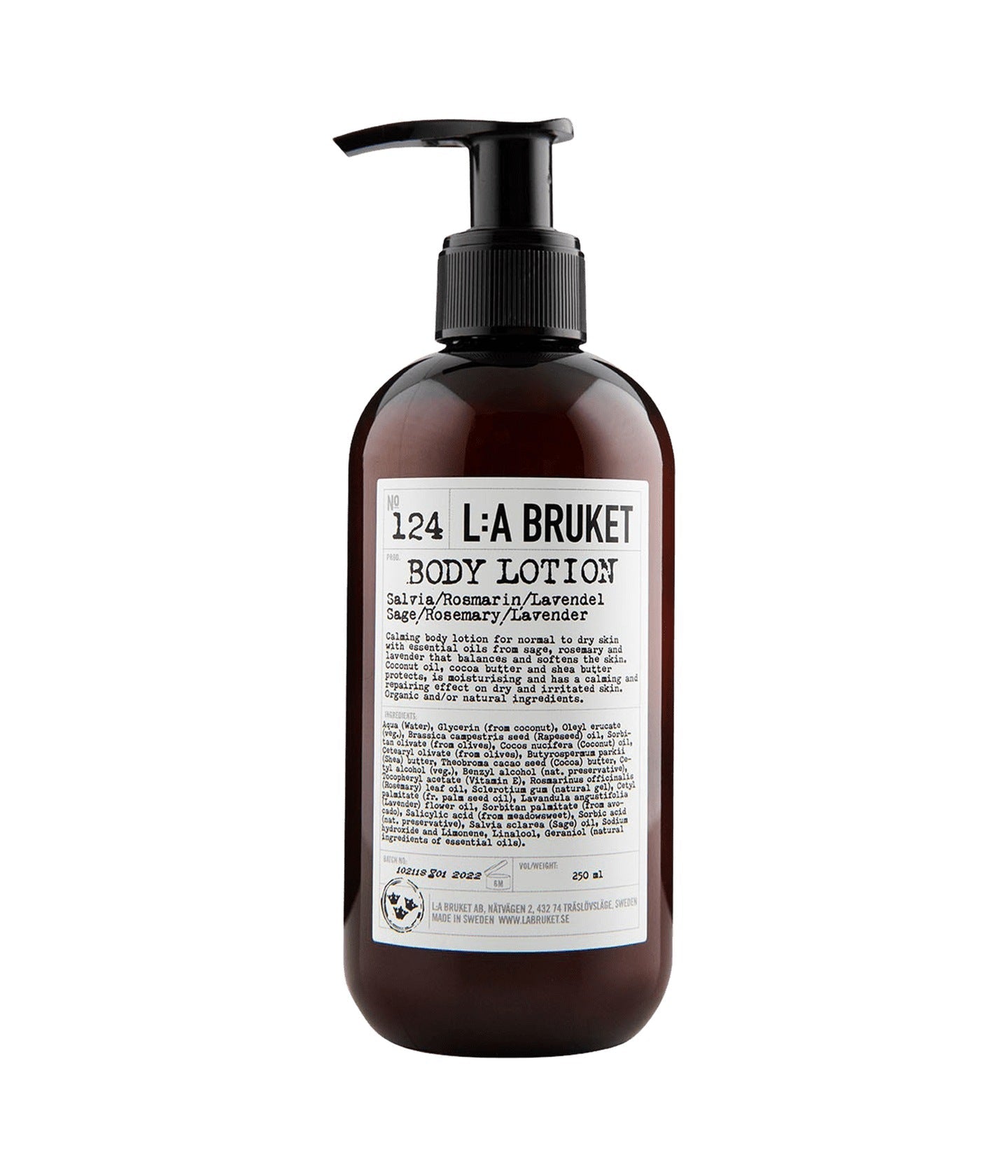 124 Body Lotion Sage/Rosemary/Lavender
