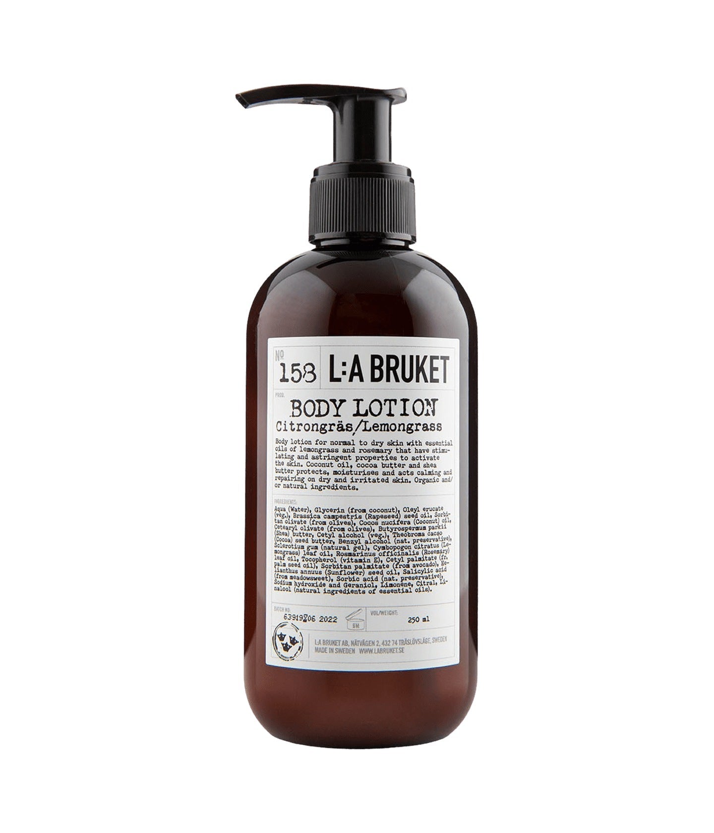 158 Body Lotion Lemongrass