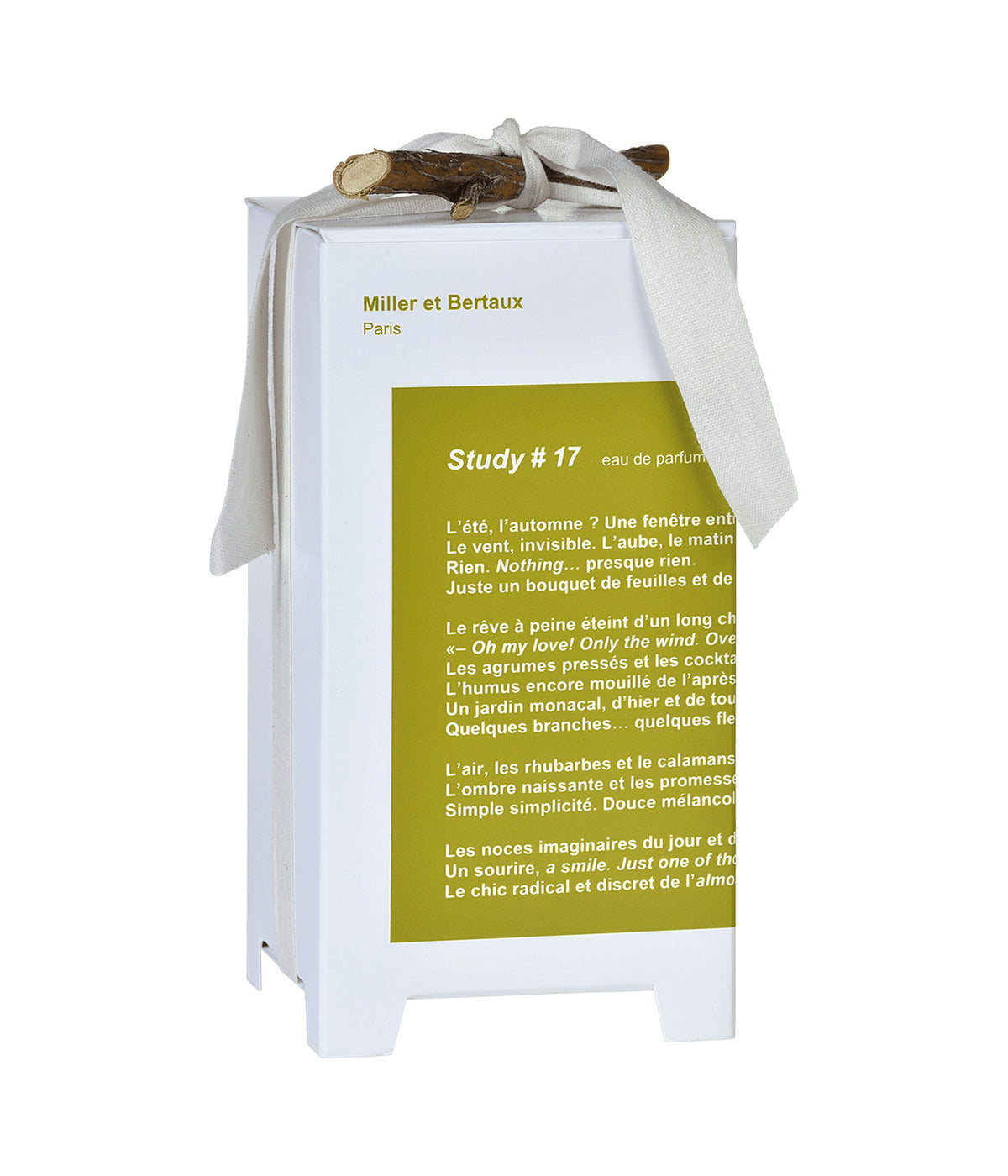 Miller et Bertaux Eau de Parfum Study #17, Verpackung mit Schleife