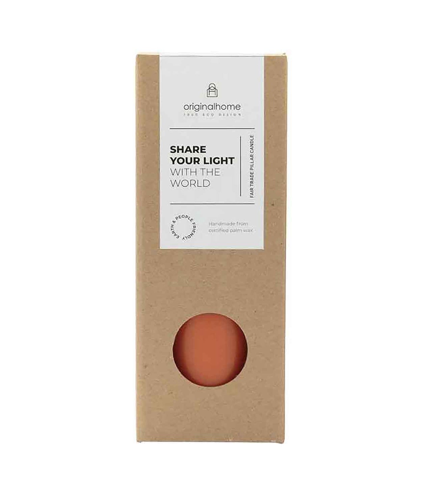 Stumpenkerze Terra Verpackung