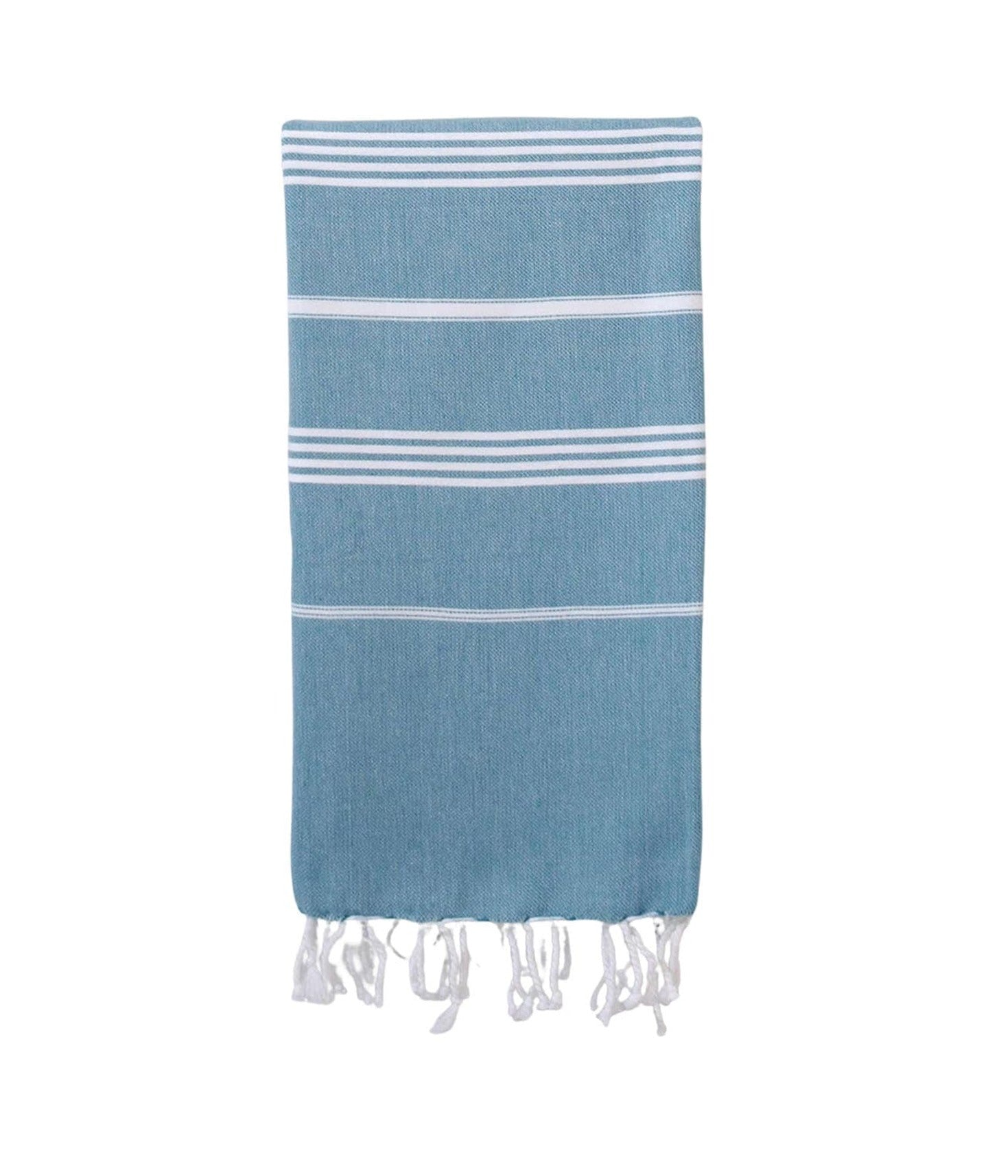 Hamamtuch Petrolgrün, Weiß