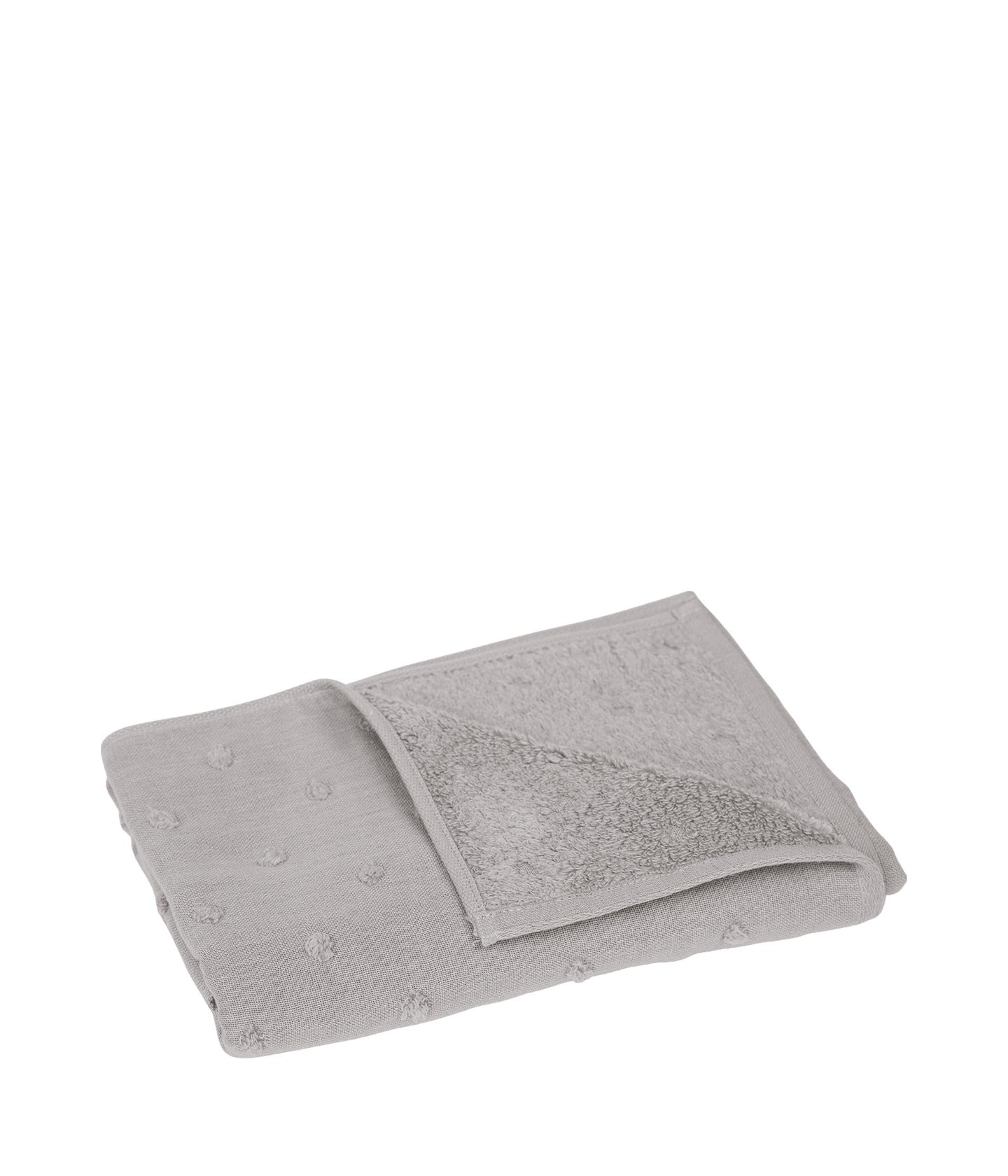 Handtuch Zero Twist Gauze Dot Grau