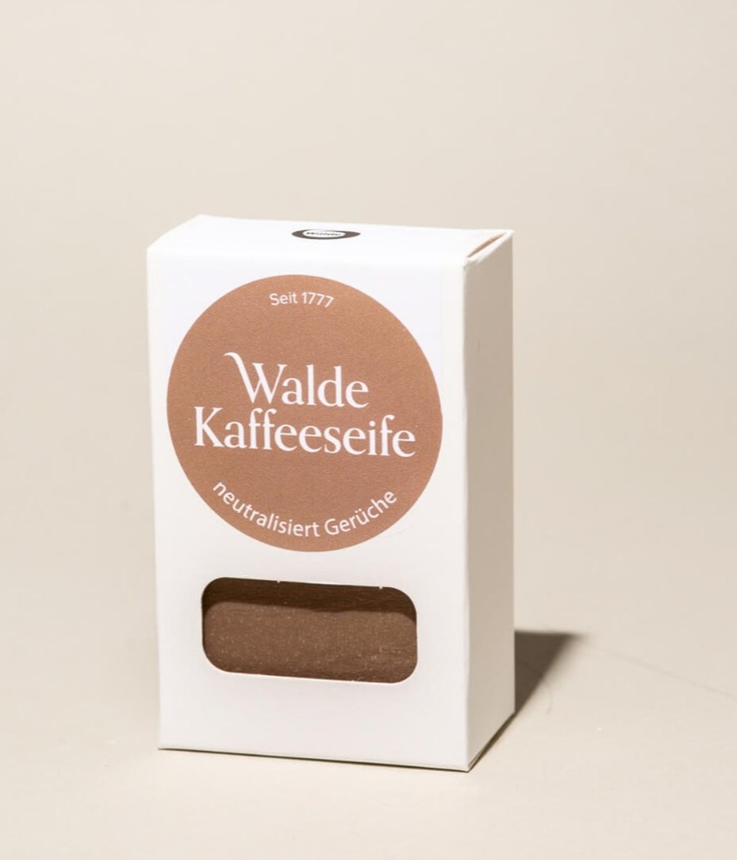 Seife Kaffee von Walde in der Verpackung